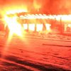 В Запорожской области произошел пожар в торговом комплексе (фото)