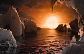 Погожий денек на одной из планет в представлении художника. Рис. NASA 