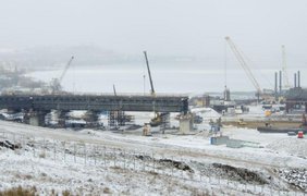 Строительство Керченского моста, 2 февраля 2017 года