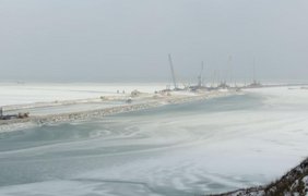 Строительство Керченского моста, 2 февраля 2017 года