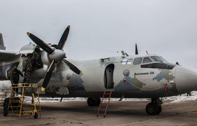 Транспортный самолет ВСУ, который был обстрелян в Черном море 2 февраля 2017 года