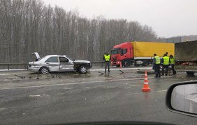 Авария на трассе во Львовской области 
