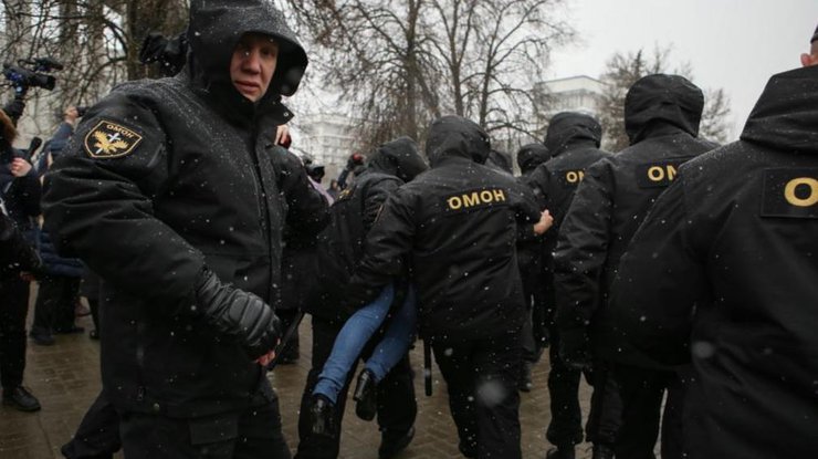 Протесты в Минске: задержаны 40 человек. Фото: Радыё Свабода