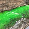 В Испании река окрасилась в ярко-зеленый цвет (фото)