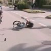 В Италии во время гонки велосипед развалился под спортсменом (видео) 