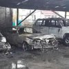 В Харькове на стоянке огонь полностью уничтожил шесть автомобилей (фото) 