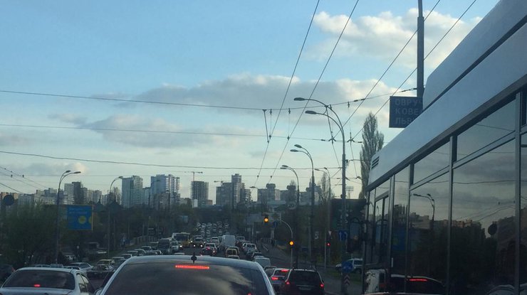 В Киеве произошел транспортный коллапс (фото)