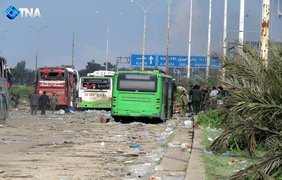 Взрыв возле автобуса в Алеппо