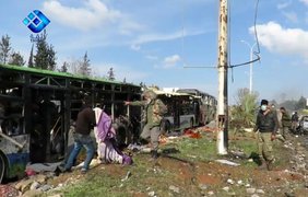 Взрыв возле автобуса в Алеппо