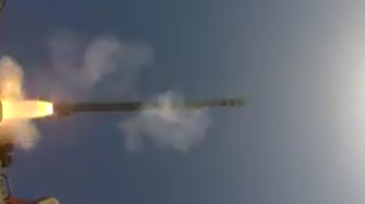 В Киеве провели успешное испытание ракетного комплекса "Ольха". Фото: кадр из видео