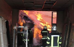 Масштабный пожар в Чернигове 