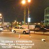В Киеве на проспекте Победы автомобиль сбил девушку (фото)