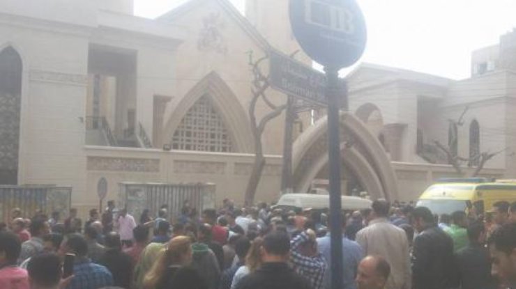 Взрыв в коптском храме в городе Танта