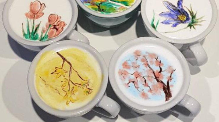 Бариста из Южной Кореи прославился рисунками на кофе