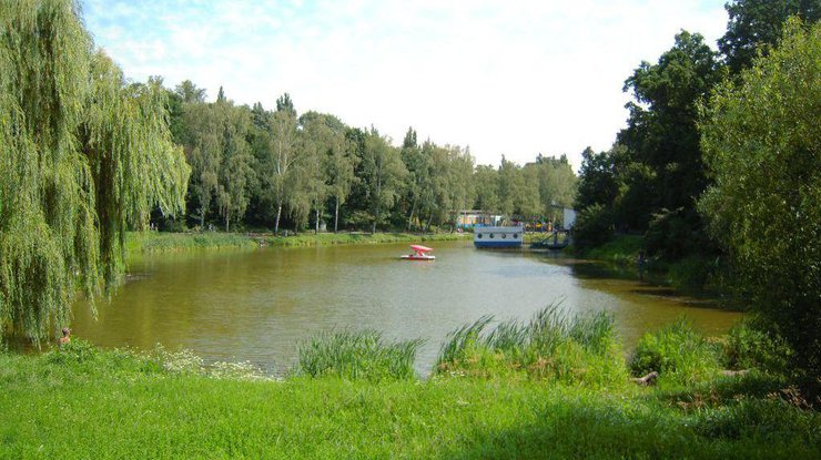 Озеро на территории парка "Нивки"
