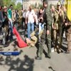 В Николаеве афганцы подрались с бойцами АТО из-за красно-черного флага