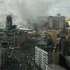 На Крещатике масштабный пожар охватил здание возле ЦУМа (фото, видео) 