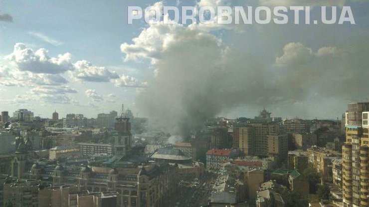 Пожар в центре Киева: появились первые подробности 