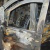 В Киеве подожгли автобус с водителем (фото)
