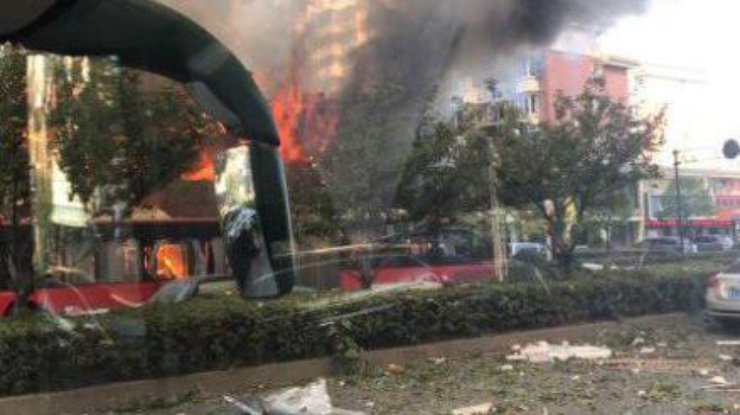 В кафе Китая прогремел взрыв / Фото: из Twitter 