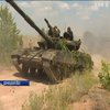 В зоне АТО армейцы провели танковые учения