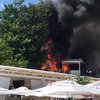 В Одессе горит кафе рядом с легендарным клубом "Ибица" (фото, видео) 