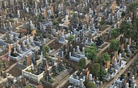 Кладбище в Токио, похожее на город с высоты
