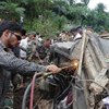 В Индии оползень накрыл два пассажирских автобуса, погибли 45 человек