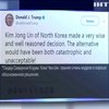 Трамп похвалил Ким Чен Ына за решение повременить с запуском ракет