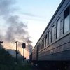 В Киевской области загорелся поезд