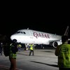 Самолет Quatar Airways впервые приземлился в Украине (видео)