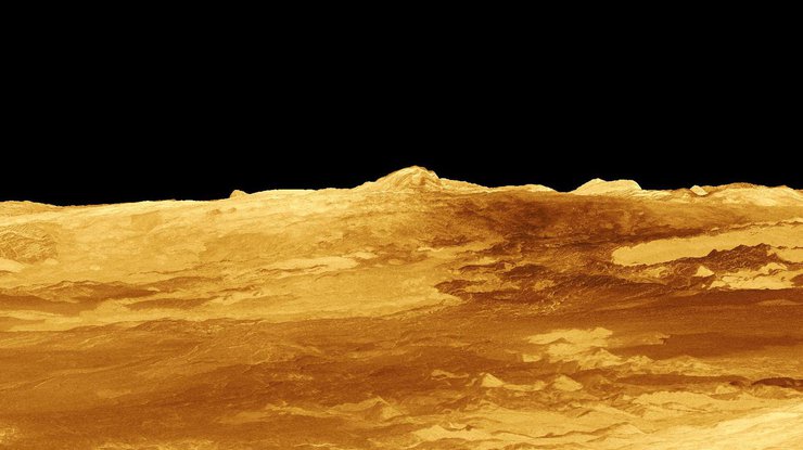 Поверхность Венеры. Фото NASA