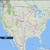 У США пілот намалював у небі власний літак 