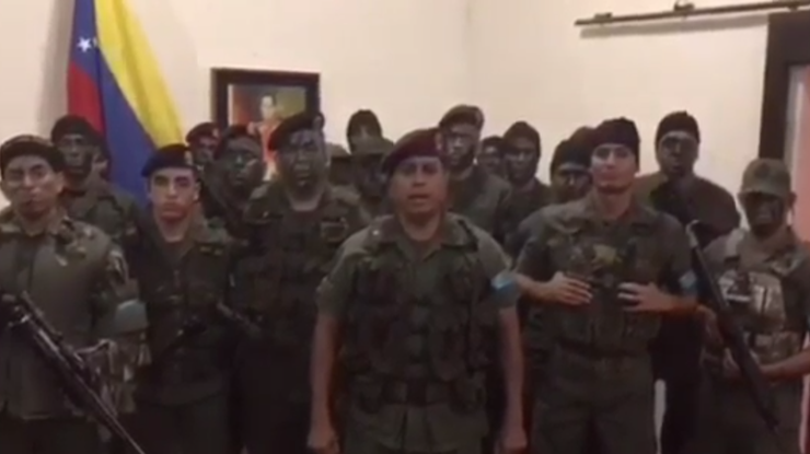 В Венесуэле группа военных объявила восстание / Фото: кадр из видео 