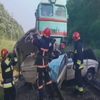 На Прикарпатті поїзд розчавив авто з родиною
