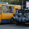 В Тернополе троллейбус столкнулся с броневиком 