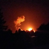 Пожар в Калиновке: журналисты засняли момент взрыва (эксклюзив)