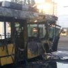 В Киеве сгорел троллейбус (фото)