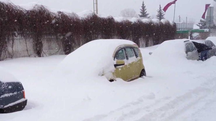 Снегопад в Киеве: водителей просят не садиться за руль