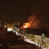 В Киеве загорелось здание (фото, видео)