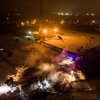 Крушение вертолета в Кременчуге: появилось видео с высоты птичьего полета