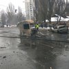 Жуткое ДТП в Киеве: сгорело четыре автомобиля