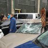 ДТП на Леси Украинки: как автокран снес два десятка авто (полное видео)