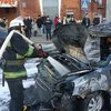 В центре Харькова на ходу "вспыхнуло" авто (фото)