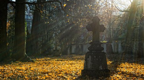 В Харькове священник на джипе "разгромил" кладбище (видео)