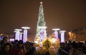 Открытие новогодней елки в Киеве Фото: УНИАН