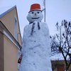 Огромный снеговик в Луцке "взорвал" сеть (фото)