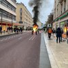 Протесты "желтых жилетов": митингующие подожгли Банк Франции