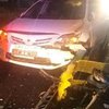 Под Киевом пьяный водитель протаранил семь автомобилей (фото)