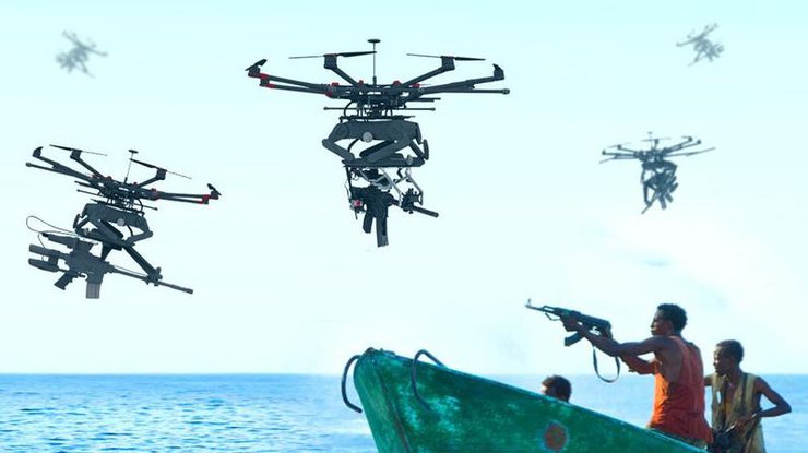Вооруженные дроны смогут снизить количество жертв среди мирного населения. Фото dukeroboticsys.com